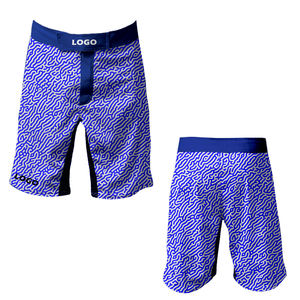 Pantalones Cortos de Boxeo MMA para Adultos con Logotipo Frontal Impreso Personalizado, 100% Poliéster, Transpirables, de Secado Rápido, Ligeros y Duraderos - Product Image 2