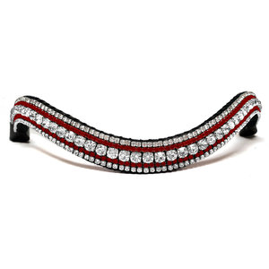 Bande de sourcils de cheval en cristal et rouge Bordeaux, de haute qualité, fabricant - Product Image 3