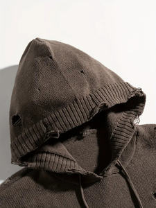 Venta al por mayor de productos populares logotipo personalizado Sudadera con capucha de lana hombres peso pesado liso grueso Sudadera con capucha de lana personalizada básica, mezcla de algodón - Product Image 3