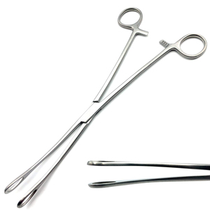 Premium Quality 25 cm Foerster <strong>Forceps</strong> Manual Stainless Steel Surgical Instruments Customized Logo <strong>Curved</strong> Smooth Jaws for Sponge - Product Image 1