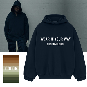 Felpe con Cappuccio Personalizzate Serie Streetwear per Uomo, 100% Cotone, Alta Qualità per la Stagione Autunnale con Servizio Logo Personalizzato del Marchio - Product Image 1