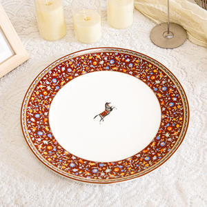 ZK250129 Luckygoods Assiettes <span class=keywords><strong>de</strong></span> Présentation Blanches en Céramique pour Mariage, <span class=keywords><strong>Vaisselle</strong></span> en Porcelaine Fine, Plats <span class=keywords><strong>de</strong></span> Service et Assiettes - Product Image 5