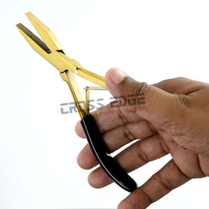 Herramientas de extensión de cabello de Venta caliente Alicates de prensado de cuentas con alicates de extensión de cabello de doble resorte con un cómodo agarre de silicona - Product Image 3