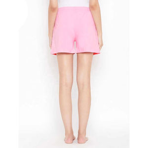 Pantalones cortos transpirables elásticos de cintura alta para mujer, forro polar teñido liso alto con bolsillos, pantalones cortos de mujer de alta calidad - Product Image 2