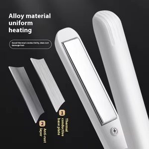 ที่หนีบผมอลูมิเนียมไฟฟ้าแบบ3-in-1, ที่หนีบผมตรงอเนกประสงค์แสดงอุณหภูมิ USB แบบเปียก - Product Image 5