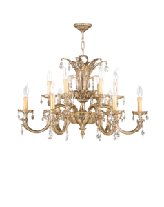 ASFour moderno elegante lampadario a LED luce del soffitto vecchio oro decorazione per la casa SAA certificata AC 4000K per l'home Office soggiorno - Product Image 1