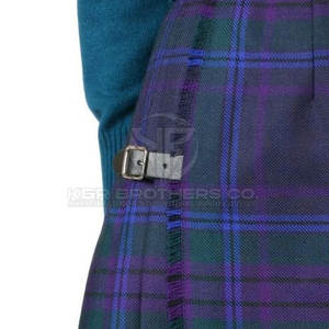 Kilt de tartán ligero para mujer con tela suave y combinaciones de colores vibrantes Kilt de tartán hecho a mano para mujer - Product Image 3