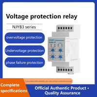 Relais triphasé à quatre fils NJYB3 Protection contre les pannes de phase de série complète, Protection contre les surtensions, spécification AC220V en option