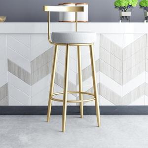 Tabouret de bar en bois et fer robuste avec finition patinée et structure solide, parfait pour une utilisation extérieure et intérieure - Product Image 3