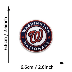 Juego de parches bordados de hierro con apliques de logotipo de equipo de Grandes Ligas de béisbol para gorras de ropa - Product Image 4