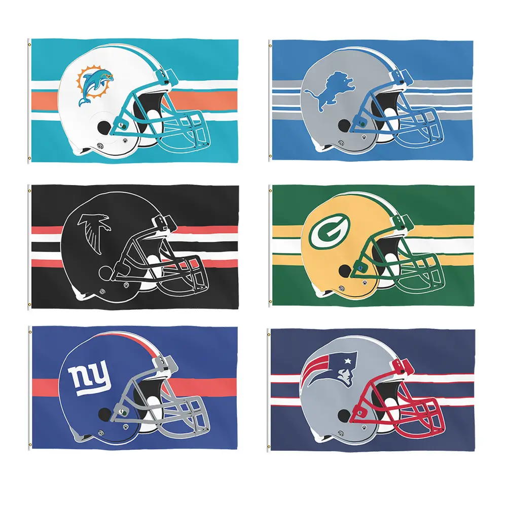 2024 vải tùy chỉnh 3X5FT NFL Câu lạc bộ trâu hóa đơn đội cờ bóng bầu dục San Francisco 49ers biểu ngữ