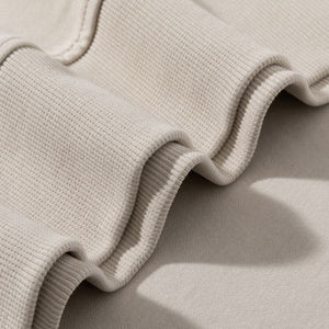 Women's Custom Crop Sweatshirt Soft Cotton <b>Fleece</b> Crewneck Pullover Winter Cropped Hoodies Embroidered Printed Designs <b>Brown</b> - Product Image 6