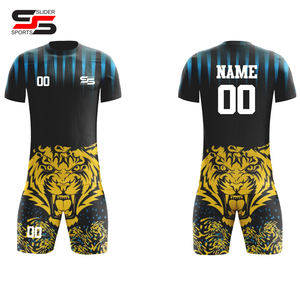 Camisetas de fútbol sublimadas con logotipo personalizado al por mayor, conjunto completo de equipo de fútbol, camisetas de fútbol para hombre - Product Image 3
