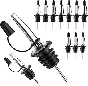<span class=keywords><strong>Verseur</strong></span> en métal pour boire avec bouchons en caoutchouc pour cuisine de fête <span class=keywords><strong>Verseur</strong></span> de bouteille en acier inoxydable Bar Barman Accessoires Outils - Product Image 5