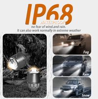 85 W haute puissance Bi projecteur LED lumière laser 3 pouces voiture antibrouillard 3 couleurs 35000lm Auto accessoires en aluminium 12V haut bas 85 W