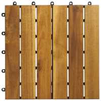Dalles de terrasse extérieures en bois d'acacia certifié FSC, durables, 300x300x24mm, sans nœuds, finition lisse, design moderne, couleur personnalisée