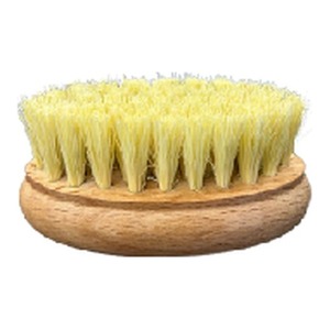 Brosse à ongles vegan ovale en bois de hêtre avec poils en fibres végétales, brosse de nettoyage des ongles manuelle, OEM, étiquette privée - Product Image 1