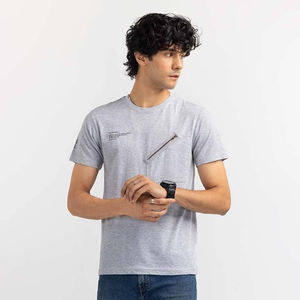 Camiseta de verano para hombre con cuello redondo 2023 Diseño de bolsillo con cremallera de algodón 100% Mejor precio con servicio OEM ODM MOQ bajo - Product Image 2