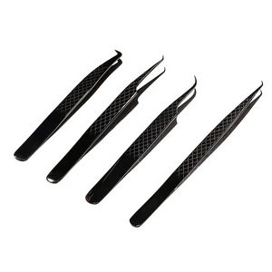 Pinzas para Pestañas de Acero Inoxidable con Punta Suave Antimagnética, Mango Cómodo y Logotipo Personalizado Profesional a Precio de Fábrica, 10MM - Product Image 4