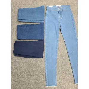 Pantalones vaqueros de algodón 100% para mujer, pantalones vaqueros de pierna ancha de alta calidad para mujer, pantalones vaqueros de moda de nuevo estilo, tarifa al por mayor - Product Image 3