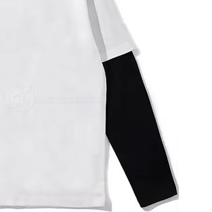 เสื้อเชิ้ตผู้ชายคุณภาพสูง ผ้าฝ้ายใยไผ่ แขนสองชั้น คอวี สไตล์ลำลอง ระบายอากาศได้ดี แห้งเร็ว ผ้าถัก ทรงพอดีตัว ไซส์ใหญ่ ซักแล้ว - Product Image 4