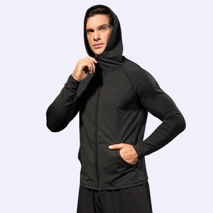 Sudadera con capucha y cremallera de manga larga para hombre, chándal ecológico, ropa deportiva Lisa para invierno, logotipo personalizado Premium, 2017 - Product Image 2