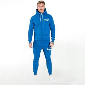 Vente en gros Logo personnalisé Ensemble de pantalons de survêtement à capuche en coton vierge de style urbain pour hommes Survêtements pour hommes - Product Image 5