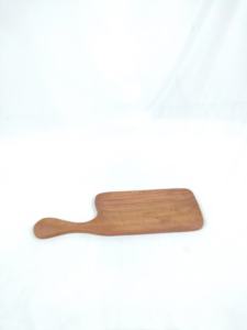 Plateau de service artisanal en bois de noyer brun rustique, grande et petite taille, sur mesure, avec poignées, fabriqué à la main en Inde. - Product Image 4