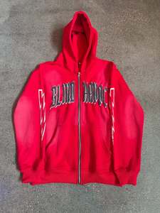 Vente en gros Survêtements en coton épais uni, de couleur unie, survêtements pour hommes, ensemble sweat à capuche et pantalon de survêtement deux pièces avec logo personnalisé - Product Image 4