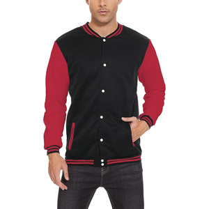 Veste universitaire décontractée pour homme OEM, logo brodé personnalisé, vêtements en toile vintage d'hiver, respirant, design grande taille - Product Image 5