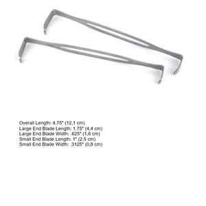 Ensemble d'instruments de rétraction orthopédique manuel court Kawell pour la chirurgie du pied et de la cheville, instruments chirurgicaux en acier inoxydable - Product Image 2