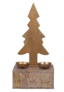 Arbre de Noël en aluminium moulé le plus vendu argent fini sur une base en bois nouvelle collection de Noël au prix de gros - Product Image 5