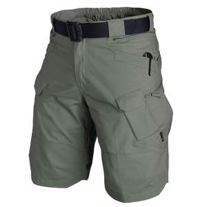 Pantalones cortos tácticos de carga urbanos informales de verano para hombre, pantalones cortos de algodón transpirables de secado rápido, impermeables, diseño de camuflaje para exteriores, pantalones cortos sólidos para hombre - Product Image 2