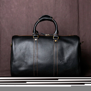 กระเป๋าสะพายคาดลำตัวหนังแท้ลำลองสำหรับกลางแจ้งคุณภาพสูงสำหรับผู้ชายสัปดาห์แฟชั่นเรียบง่ายพร้อมหนังวัวแท้สำหรับการเดินทาง - Product Image 1