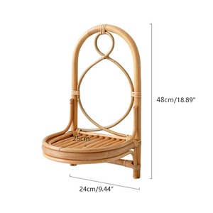 Venta al por mayor decoración de ratán multiusos estante de ratán decorativo montado en la pared tipo estante flotante de bambú para pared de Vietnam - Product Image 5