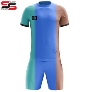 Uniformes de fútbol personalizados para niños Conjunto de ropa de fútbol juvenil Pantalones cortos transpirables Últimos diseños Nombre personalizado Logo High Soccer - Product Image 1