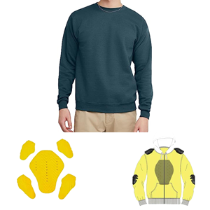 เสื้อแจ็คเก็ตมอเตอร์ไซค์ REVLAND รุ่น Unisex ปรับแต่งได้ มาตรฐาน CE ระดับ 2 ป้องกันการกระแทก สำหรับเล่นกีฬา คอเสื้อแบบ Crewneck ผ้า 400 GSM กันน้ำ กันลม เนื้อผ้าไหม - Product Image 3