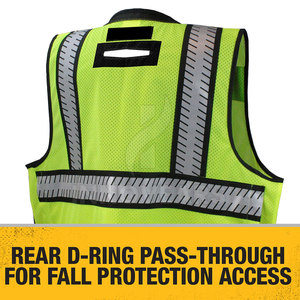 Chaleco de Seguridad Transpirable Personalizable al por Mayor para Hombre, Talla Grande, Ropa de Trabajo de Alta Visibilidad para Exteriores con Material de Nailon/Poliéster - Product Image 6