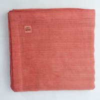 MIMI Tissu Mousseline 100% GOTS Coton Bio Serviette de Bain 2 Couches 100x100cm Sûr Doux Naturellement Antibactérien pour la Plage