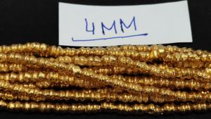 Cuentas de Tungsteno con Baño de Rodio Hechas a Medida, Tamaño de 4 mm, Ofrecen un Brillo Radiante para la Fabricación de Joyas, Bordados, Diseños Decorativos - Product Image 5