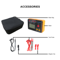 Testeur de résistance d'isolement ETCR 500V 1000V, Mégohmmètre, Testeur de résistance Ohm, Mètre de résistance d'isolement à la terre