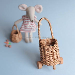 Best Selling New Dollhouse Doll House Removable <b>Trolley</b> Dining Cart Shelf Mini Furniture Food <b>Toy</b> Accessories - Product Image 3