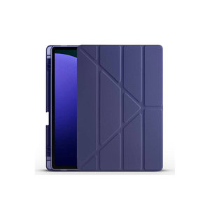 Étui pliable bleu marine Netzy pour Galaxy Tab S9 FE Plus, en TPU, avec compartiment pour stylet et support, étui de protection - Product Image 6