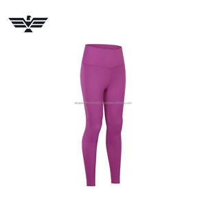 Best High Quality Women's Gym Wear High-Waist Elastic Waist Breathable <b>Yoga</b> <b>Pants</b> Sets Spandex/Nylon Stretch Sports Leggings - Product Image 6