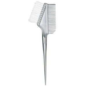 JPBQ Silver Hair Dye Brush Baton Salon Use Rat Tail <b>Comb</b> Type - Product Image 1