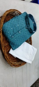 Pijama Kurta pesado tradicional para hombre, diseño de rayón de alta calidad, fiesta de estrellas de ensueño, ropa informal, proveedor indio cosido - Product Image 5