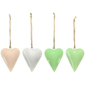 Hermoso Metal colgante corazón adornos navideños árbol decorativo colgante vacaciones fiesta festiva Decoración - Product Image 6