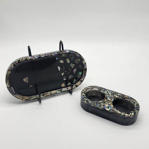 แท่นวางเทียนเคลือบสำหรับงานแต่งงานอุปกรณ์เสริมโต๊ะวางเทียนเคลือบแล็คเกอร์ - Product Image 3