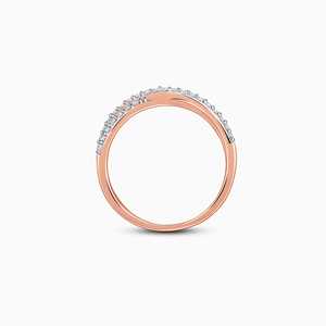 แหวนเพชรสีโรสโกลด์เครื่องประดับแฟชั่น - Product Image 4