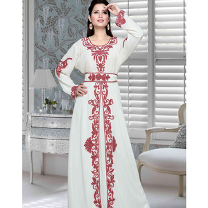 Dubai Abaya hermoso color negro musulmán tradicional abaya trabajo manual kaftan ropa islámica tradicional - Product Image 1